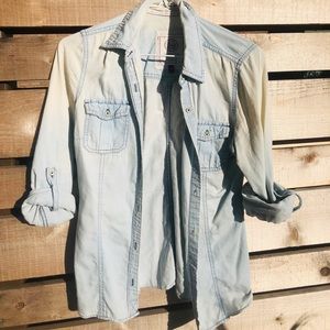 Blue Wash long Sleeve shirt